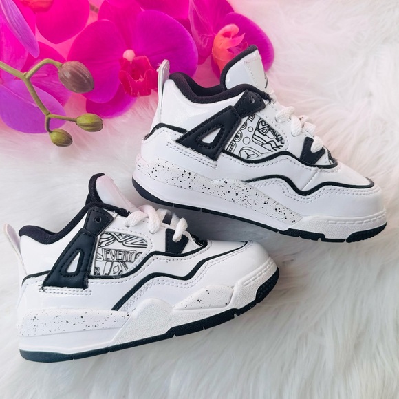 Toddler Jordan 4 Patent Retro SE DIY Sneakers